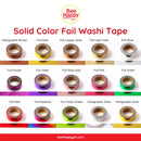 Solid Color Foil Washi Tape 15mm x 10m