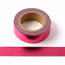 Solid Color Foil Washi Tape 15mm x 10m