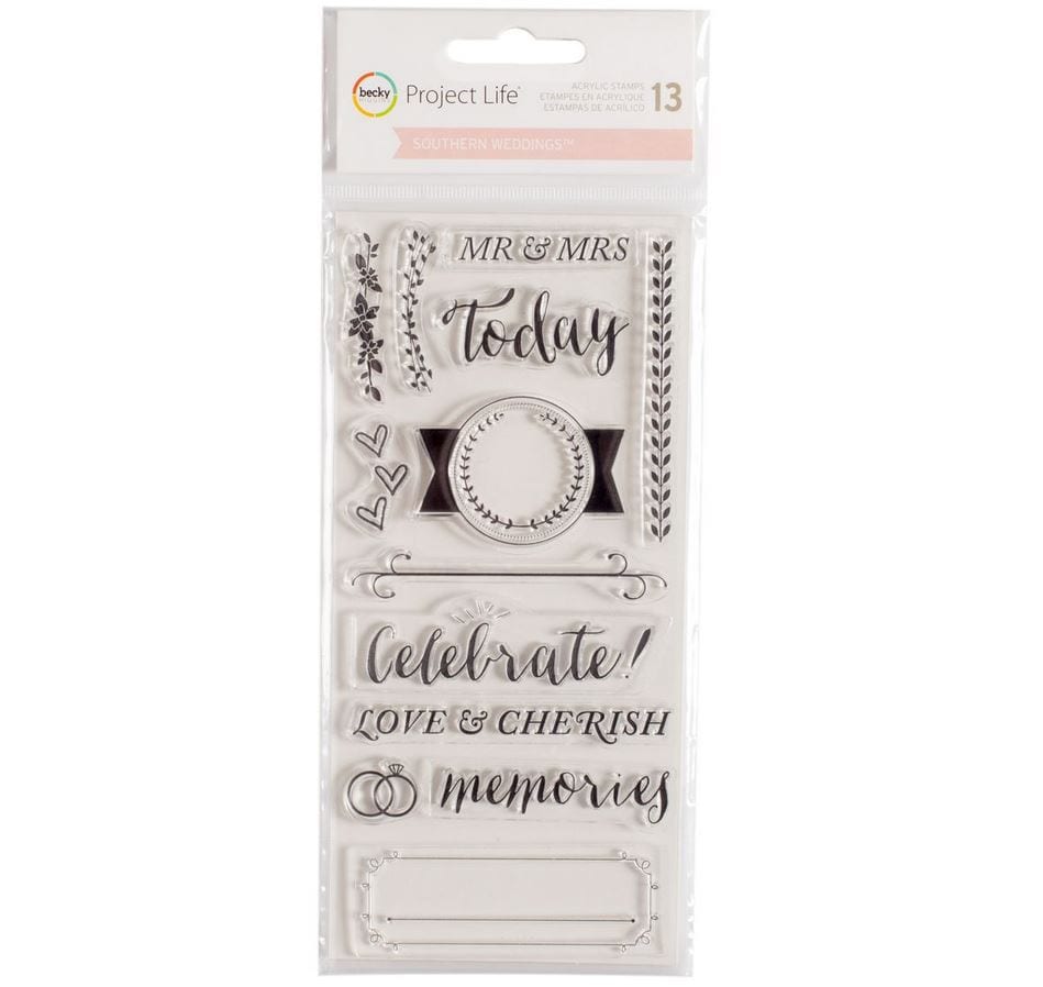 Project Life Southern Weddings Clear Stamps