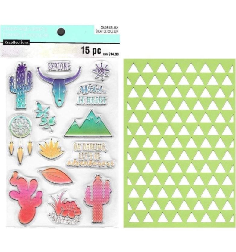 Recollections Southwestern Adventure Stamps and Stencil