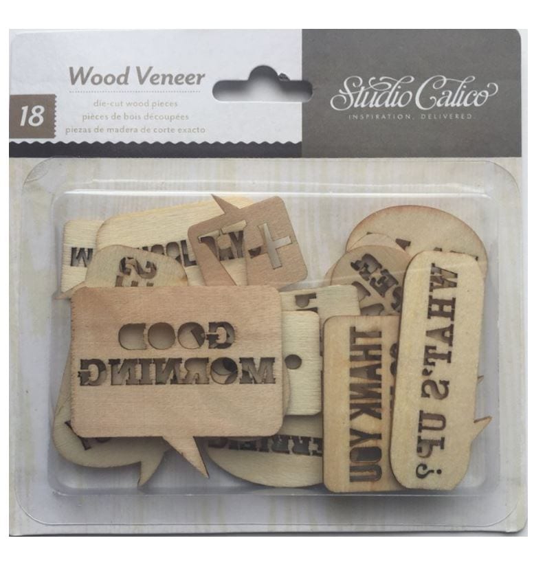 Speech Bubbles Wood Veneer Shapes Studio Calico