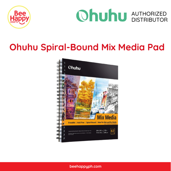 Ohuhu Spiral-Bound Mix Media Pad for Multiple Techniques Y44-83000-19