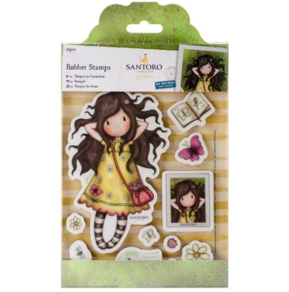Gorjuss Spring At Last Santoro Large Rubber Stamps