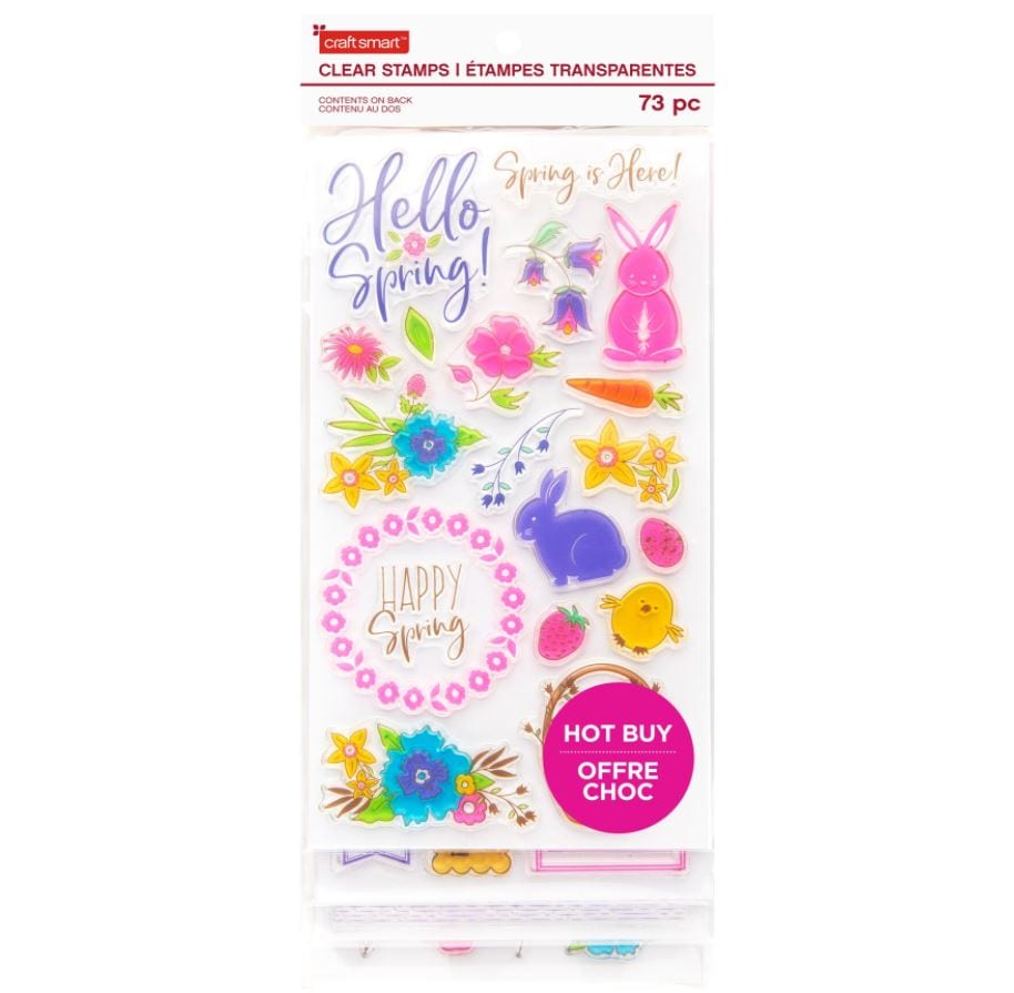 Craft Smart Spring Hop Clear Stamp Set (4 Sheets)