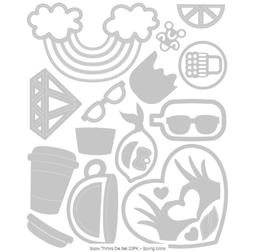 Sizzix Spring Icons Thinlits Die 23PK