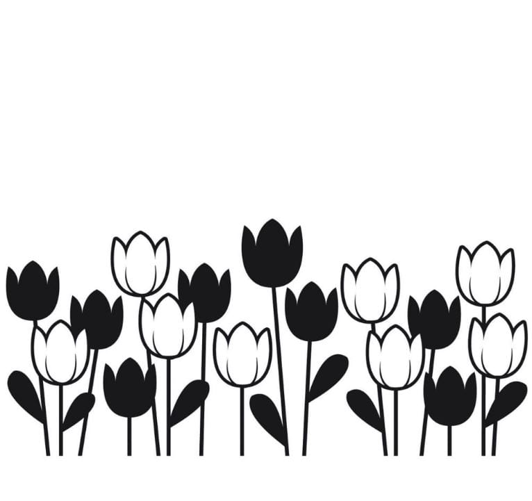 Darice Spring Tulips Embossing Folder