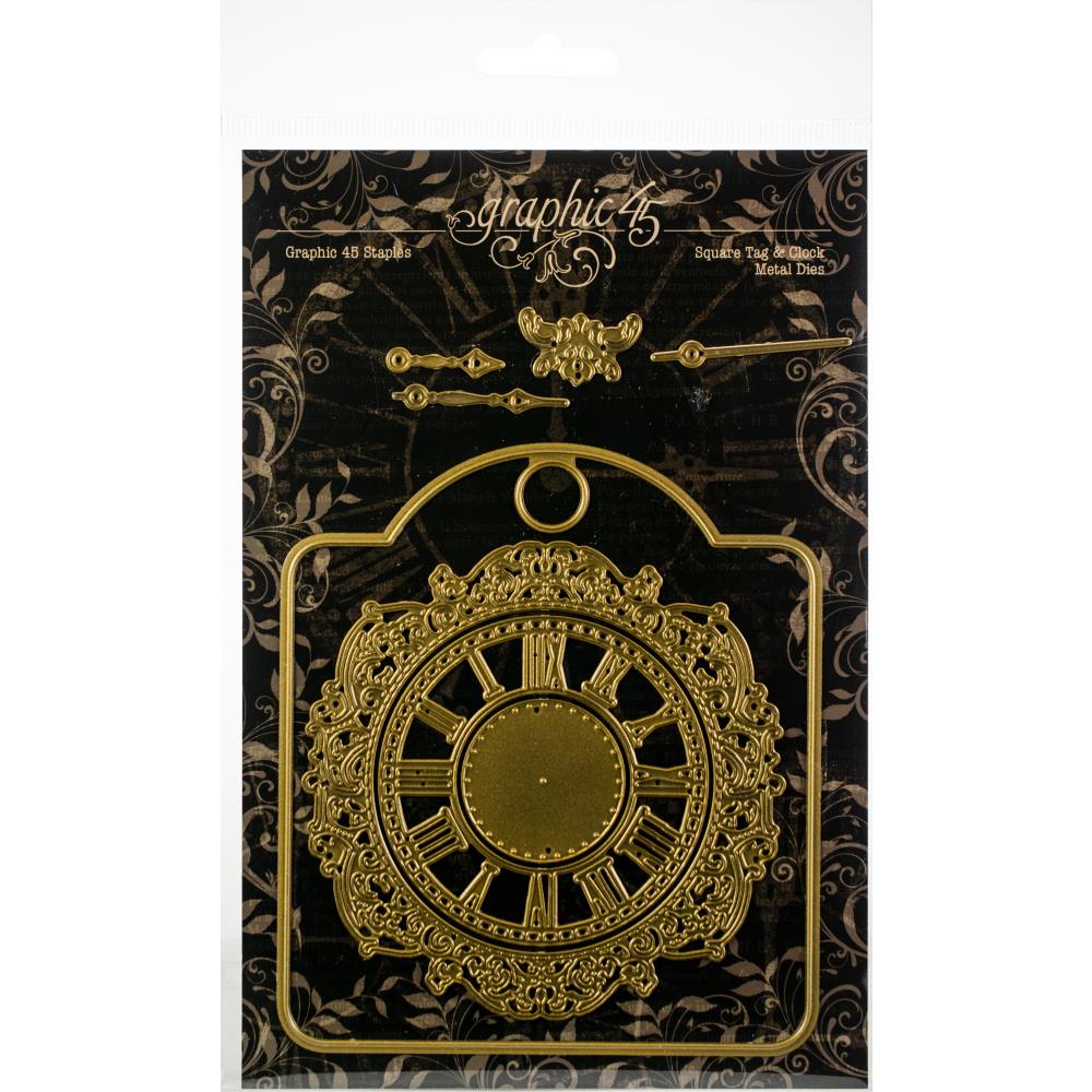 Graphic 45 Tag Square Tag & Clock Staples Dies