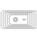 Sizzix Stacked Tags by Tim Holtz Thinlits Die Set 7PK