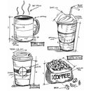 Stampers Anonymous Tim Holtz Fresh Brewed Cling Stamps