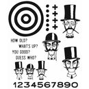 Stampers Anonymous Tim Holtz Inquisitive Cling Stamp