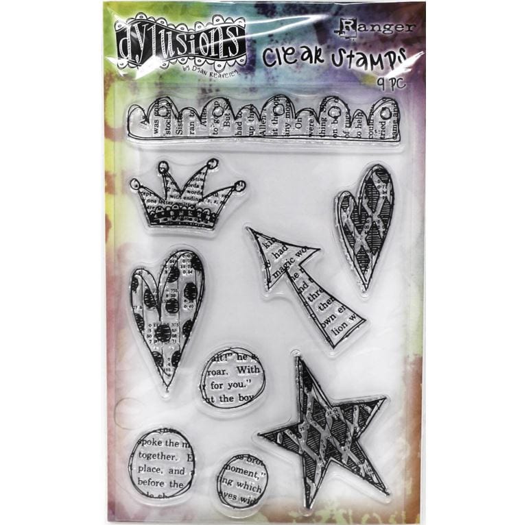 Ranger Dylusions Star Struck Clear Stamps Set