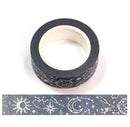 Starry Sky Holographic Foil on Blue Washi Tape 15mm x 10m