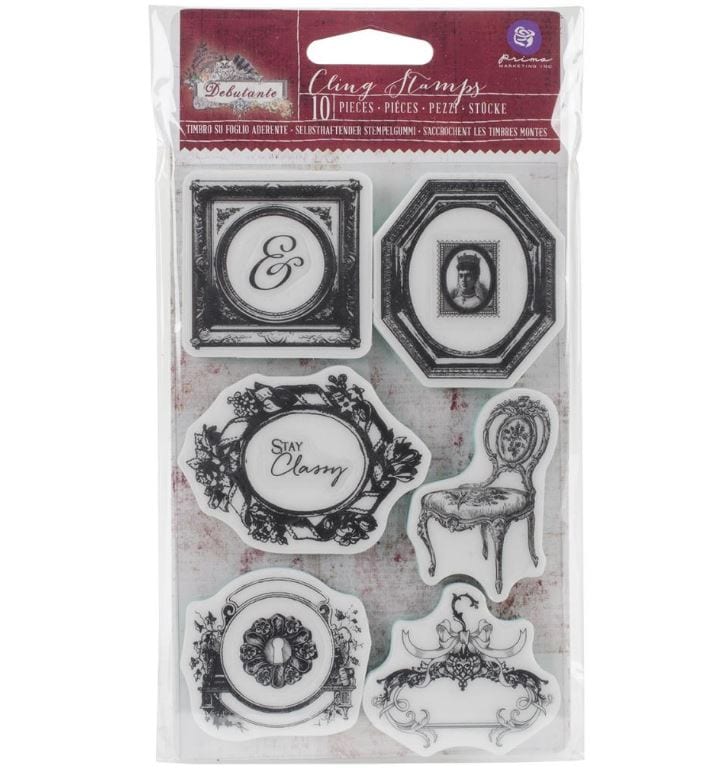 Prima Marketing Stay Classy Debutante Cling Rubber Stamps 4