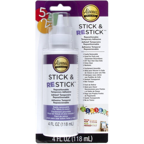 Aleene's Original Glues - Aleene's Tack-It Over & Over Repositionable  Adhesive 16 fl. oz.