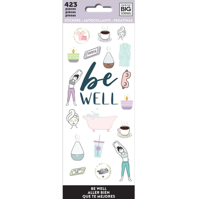 Me and My Big Ideas Be Well Happy Planner Icon Stickers
