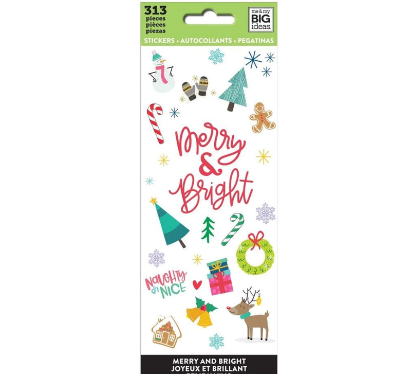 Me and My Big Ideas Merry and Bright Happy Planner Icon Stickers