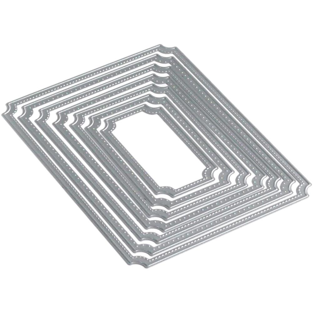 Elizabeth Craft Metal Die Stitched Indented Rectangle