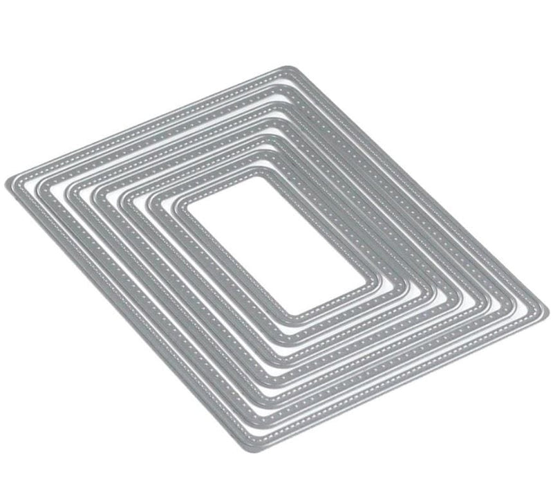 Stitched Rounded Rectangle Elizabeth Craft Metal Die