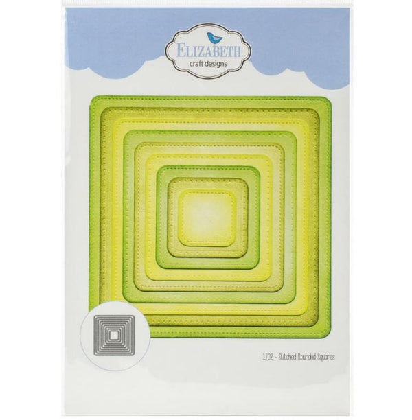 Elizabeth Craft Stitched Rounded Square Metal Die