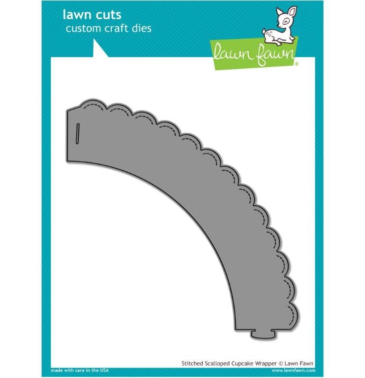 Lawn Fawn Stitched Scalloped Cupcake Wrapper Dies