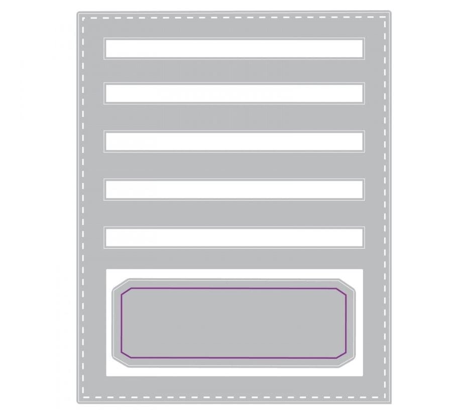 Sizzix Stitched Slots Thinlits Die by Tim Holtz