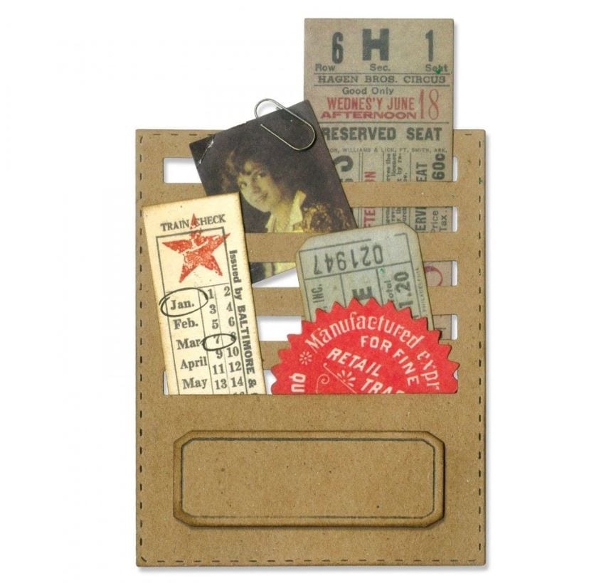 Sizzix Stitched Slots Thinlits Die by Tim Holtz