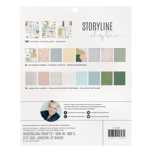 Heidi Swapp The Journaler Storyline Chapters Project Pad 7.5" x 9.5"