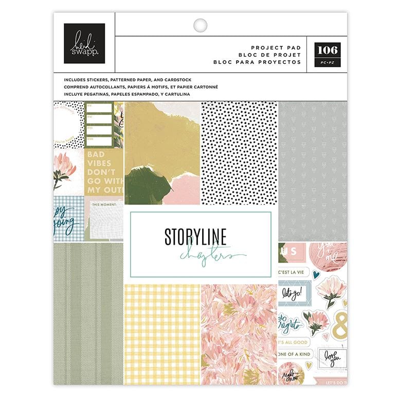Heidi Swapp The Scrapbooker Storyline Chapters Project Pad 7.5