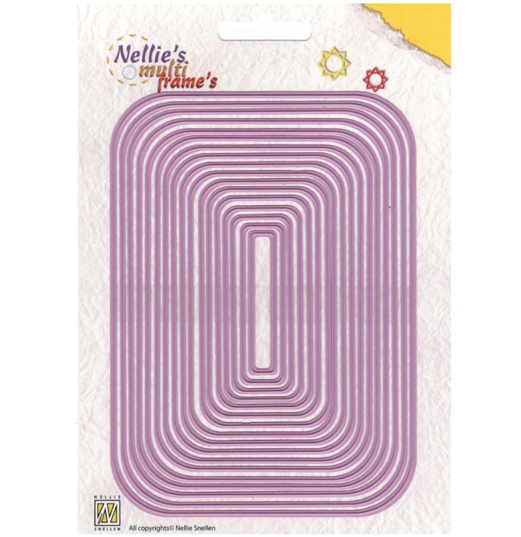 Nellie's Straight Rectangle 2 Multi Frame Die