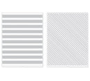 We R Memory Keepers Stripes 2pcs Embossing Folders