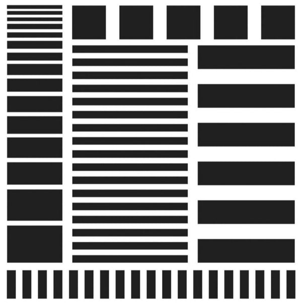 Stripes The Crafter's Workshop Template 6"X6"