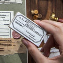 Infeel.Me Stubs and Labels Wood Mounted Rubber Stamps Mo Jing