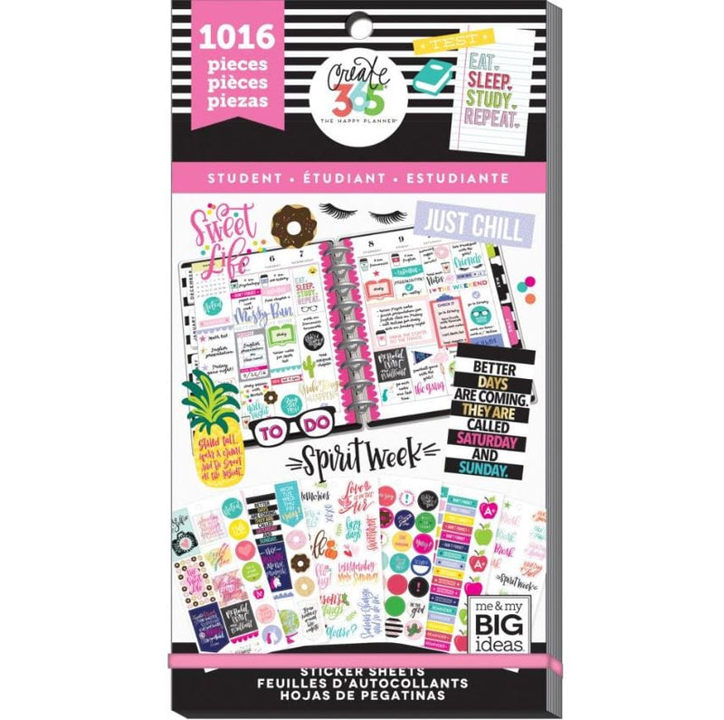Student Sweet Life Planner Value Pack Stickers Me &amp; My Big Ideas-Create 365 Happy Planner Stickers