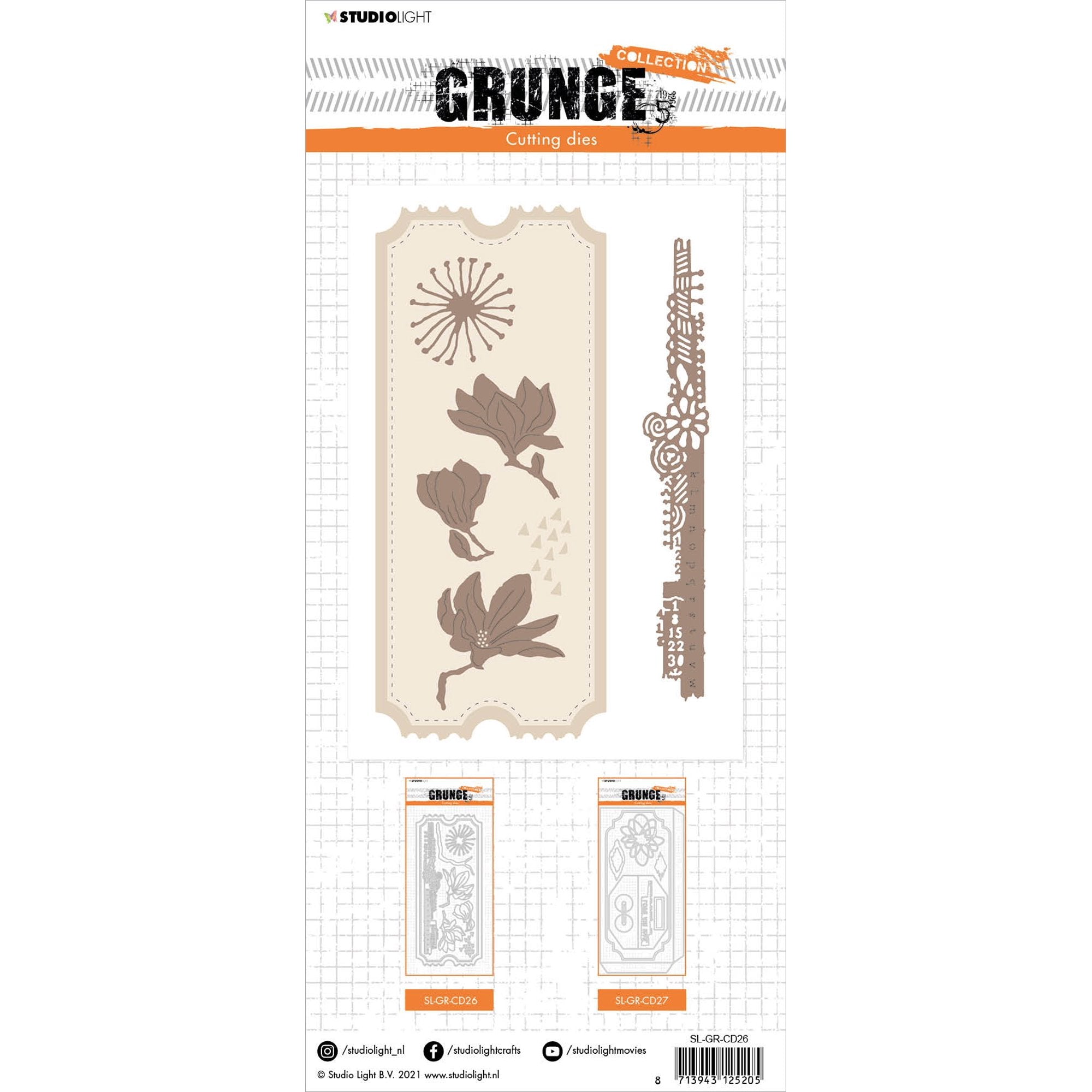Studio Light Slimline Grunge 5.0 Cutting Die NR. 26 4
