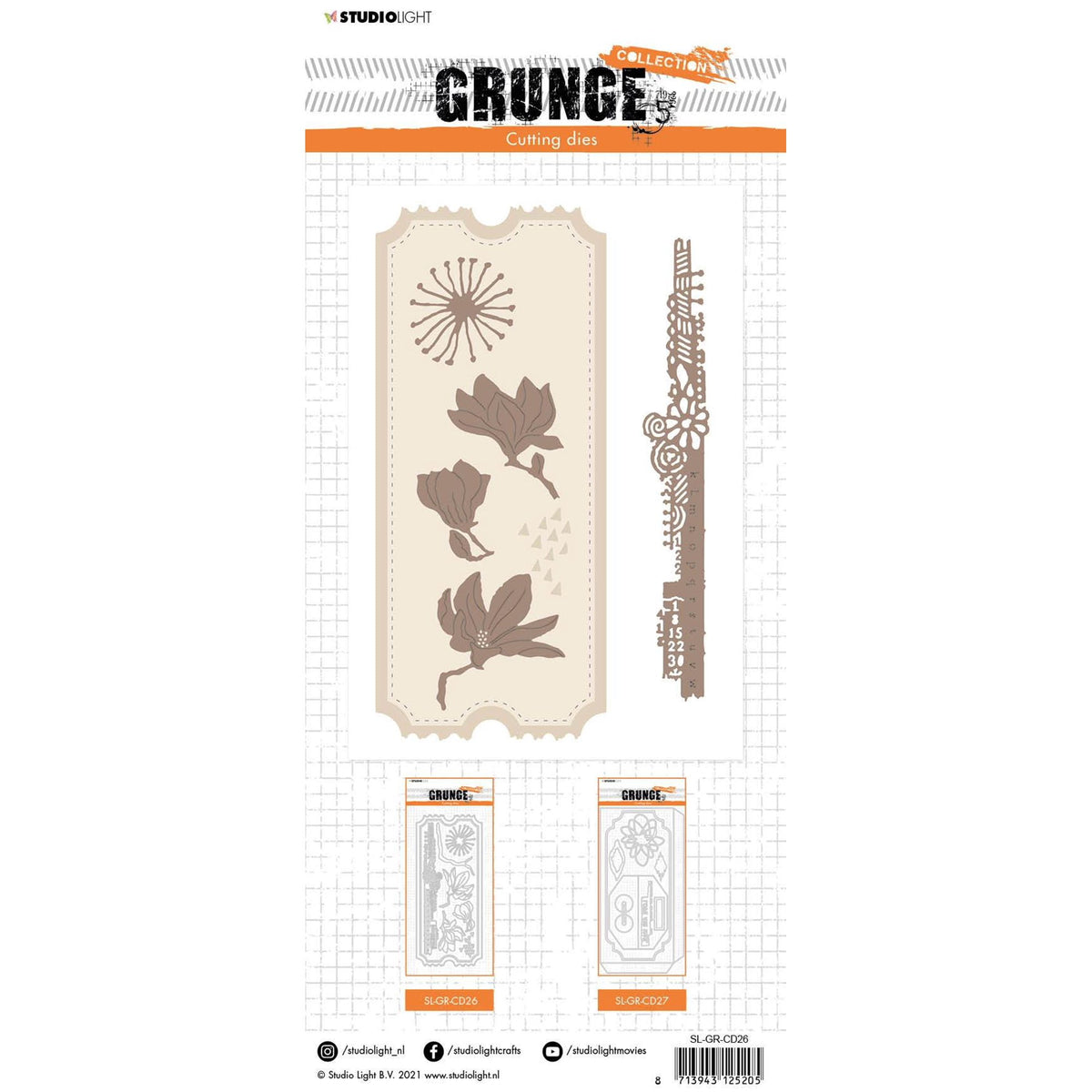 Studio Light Slimline Grunge 5.0 Cutting Die NR. 26 4