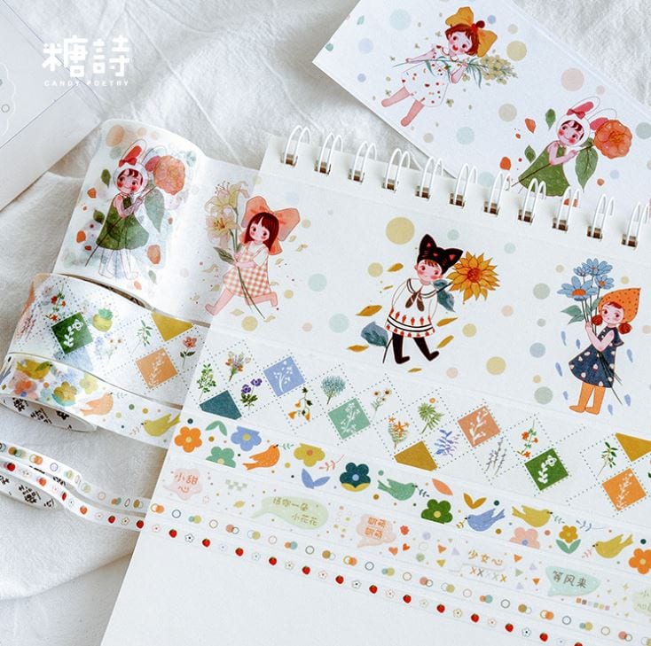 Candy Poetry Intriguing World Girls Masking Tape Sets