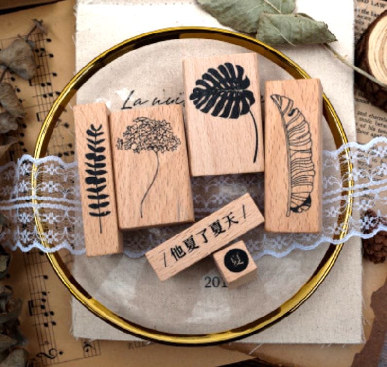 Infeel.Me Summer Four Seasons Rubber Stamp Set