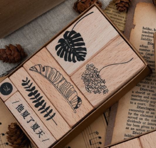 Infeel.Me Summer Four Seasons Rubber Stamp Set