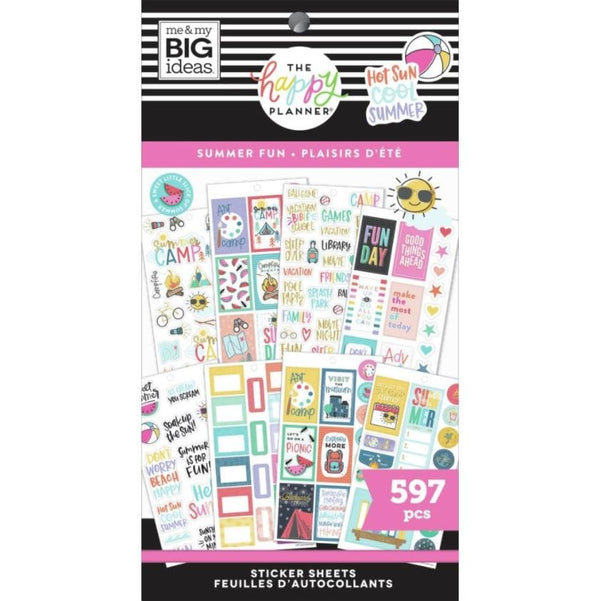 Summer Fun Value Pack Stickers Me &amp; My Big Ideas-Create 365 Happy Planner Stickers 597 Stickers