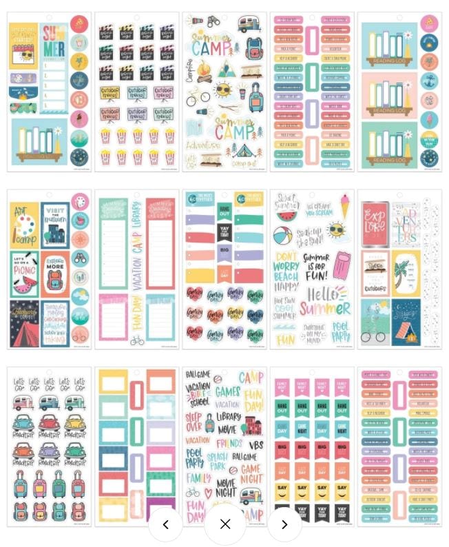 Summer Fun Value Pack Stickers Me &amp; My Big Ideas-Create 365 Happy Planner Stickers 597 Stickers