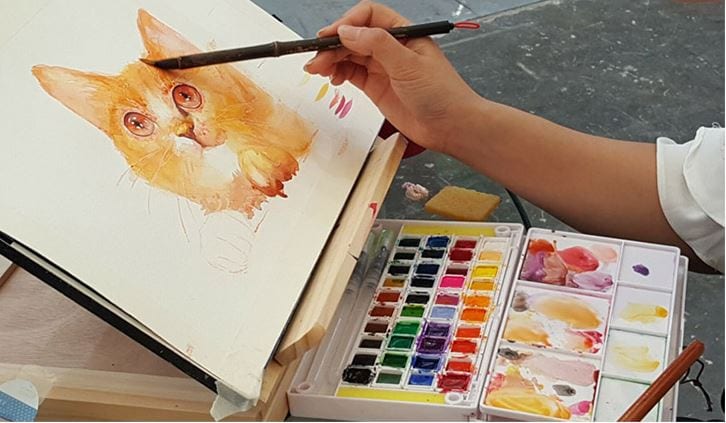 Superior Solid Watercolor Set By 12/18/24/30/36/40/48 Colors