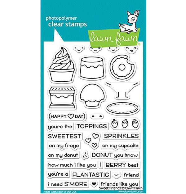 Lawn Fawn Sweet Friends Clear Stamps 4"x 6"