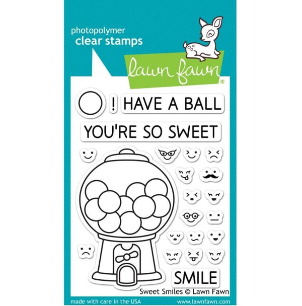 Lawn Fawn Sweet Smiles Clear Stamps 3"X 4"