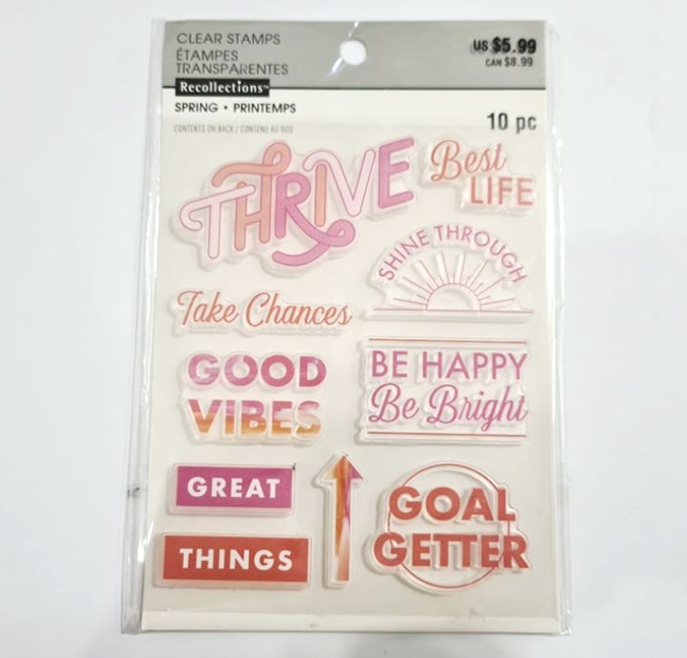 Recollections Thrive Sentiments Stamp Set