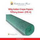 Cartotecnica Rossi Crepe Papers 180g (Green Shades) Full Roll Premium Italian Crepe Papers