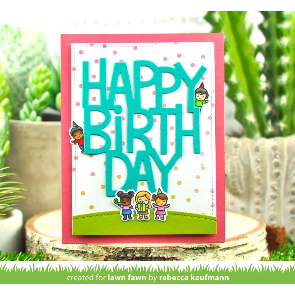 Lawn Fawn Tiny Birthday Friends Clear Stamps 3 x 4