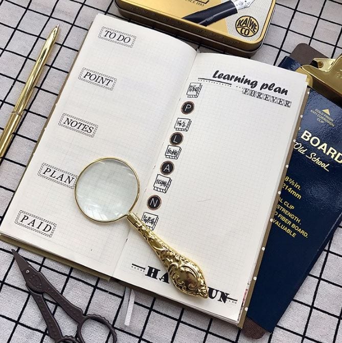 Typewriter Keys and Planner Headings Wide Washi Tape 6cm x 7m