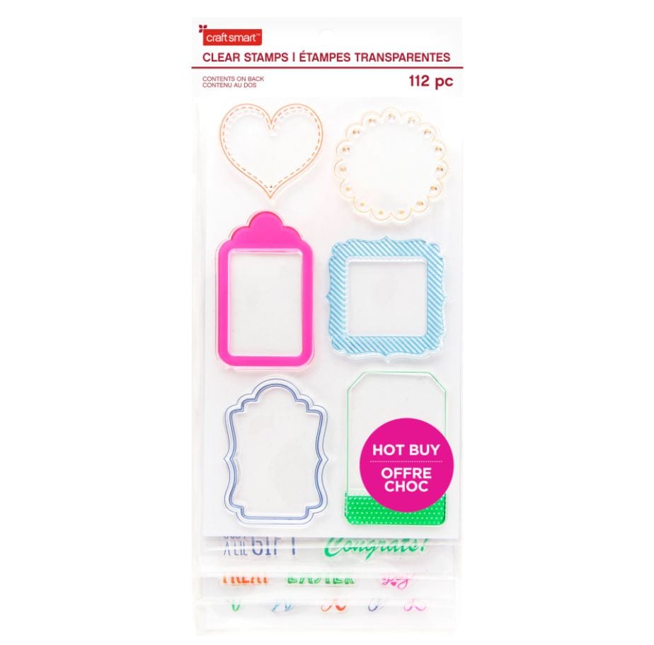 Tags Craft Smart Clear Stamp Set (4 Sheets)