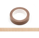 Tan Grid Pattern Washi Tape 10mm x 10m