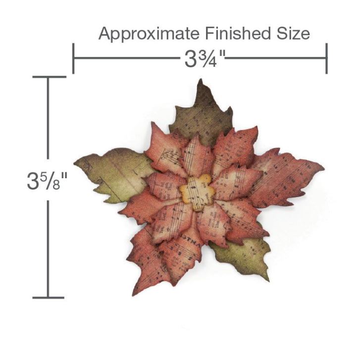 Sizzix Tattered Poinsettia Bigz Die by Tim Holtz